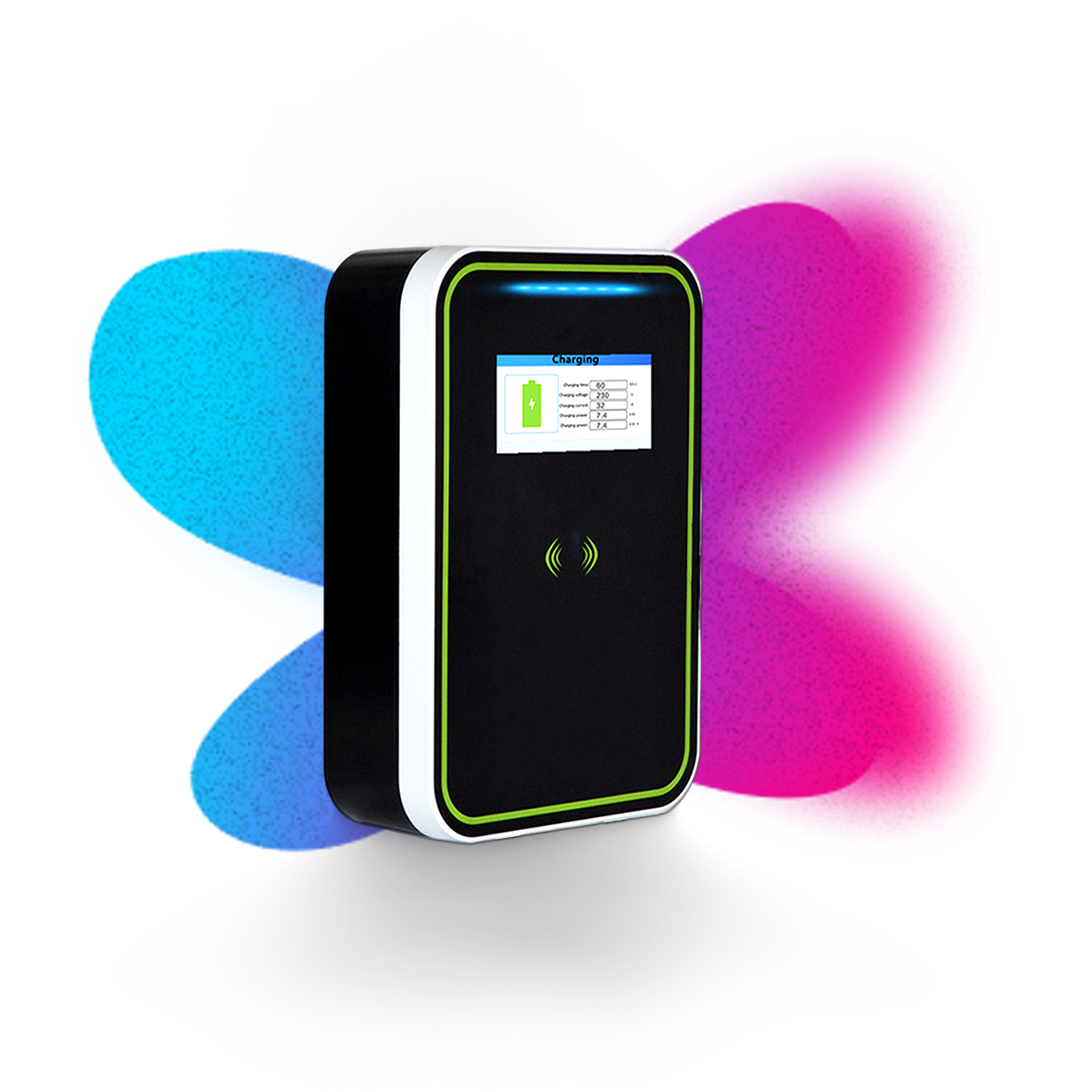 GIZNT 22kW 3-phase wall-mounted smart EV charger high power