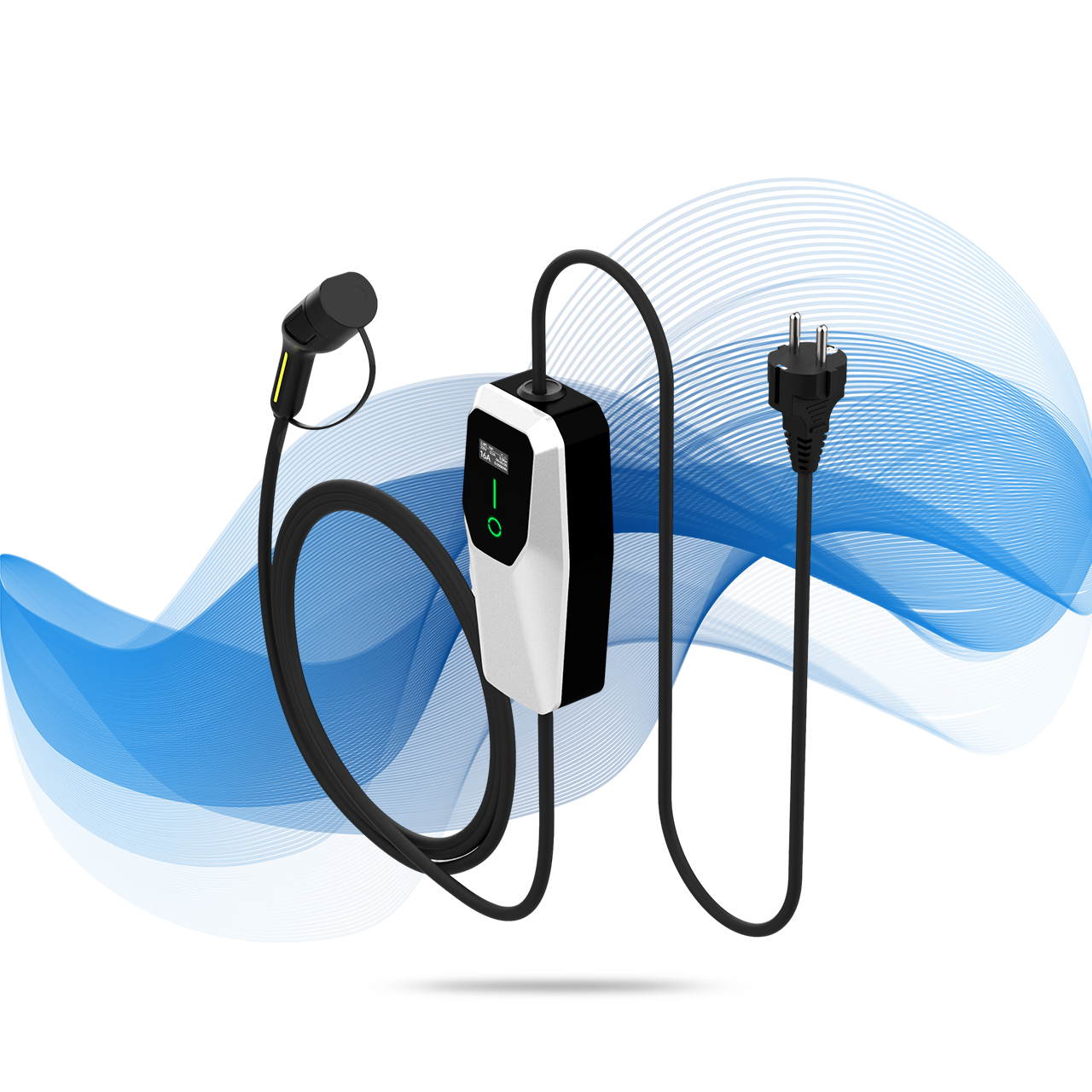 GIZNT 11kW 3-phase portable EV charger with carrying case